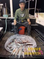 [제주 깊은바당호] 7월 20일 한치 조황입니다 사진