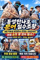 통영한나호 돌문어어장낚시 10월12일 철수조항입니다