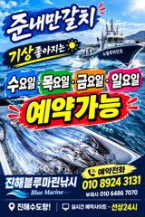[진해] 준내만갈치)텐빈~기상좋아지는 수요일부터(한치) ~수.목.금.일요…